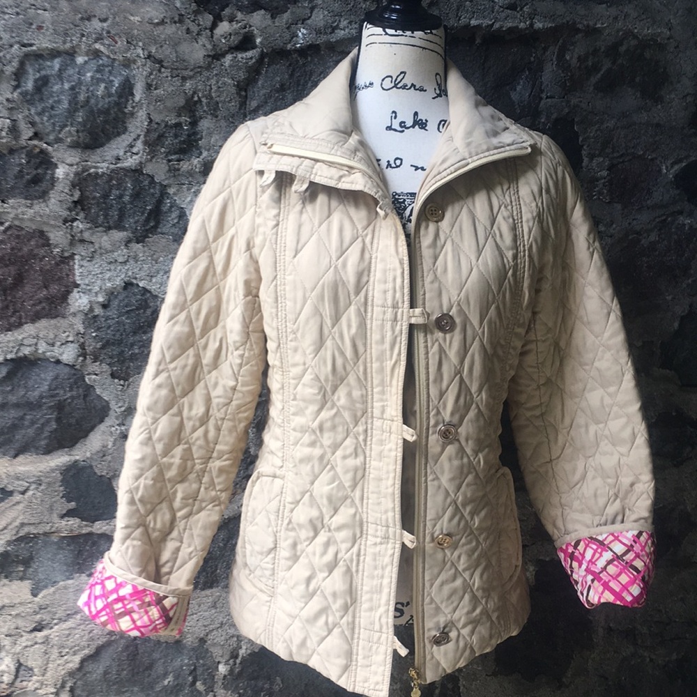 Lilly Pulitzer quilted jacket size 6